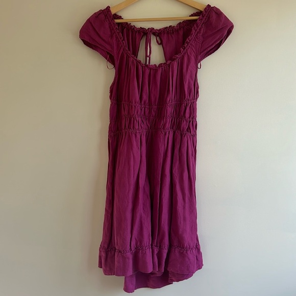 Anthropologie Smocked-Waist Mini Dress - Picture 7 of 9